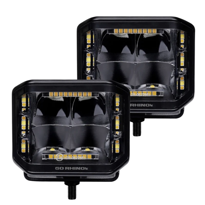 Go Rhino 750700322SCS - BLK-TwoSideLineLight