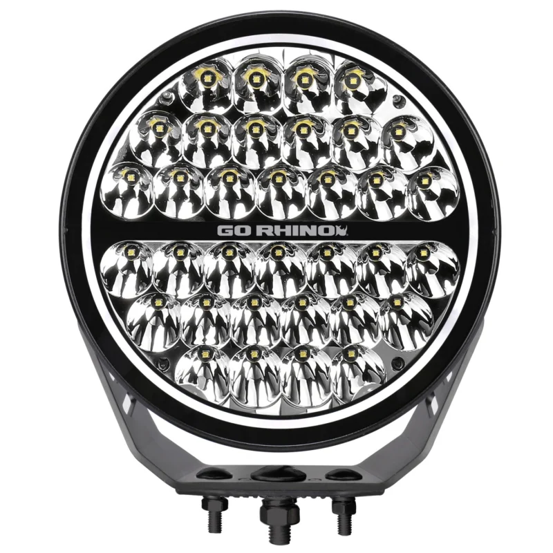 Go Rhino 751700911SRS - BLK-9"LightKit W/DRL, Anodized, XPLOR Blackout
