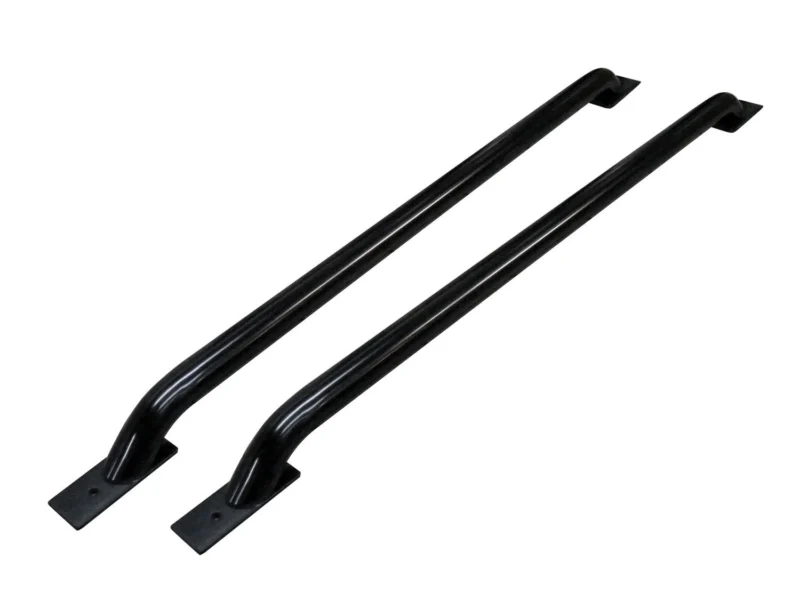 Go Rhino 8048B - Stake Pocket Bed Rails, Black, RHINO! Bed Rails