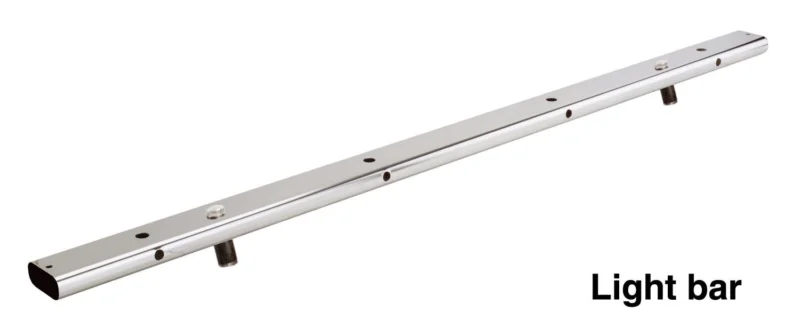 Go Rhino 900PS - Light Bar Mount, Silver, Polished Stainless Steel