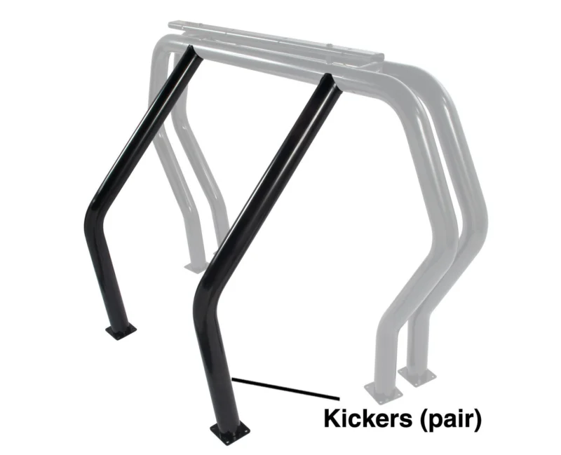 Go Rhino 9516B - Classic Bed Bars, Black, RHINO! Bed Bar