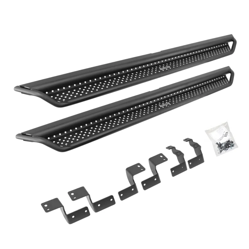 Go Rhino D14425T - Dominator Side Steps, Black, Powder Coated