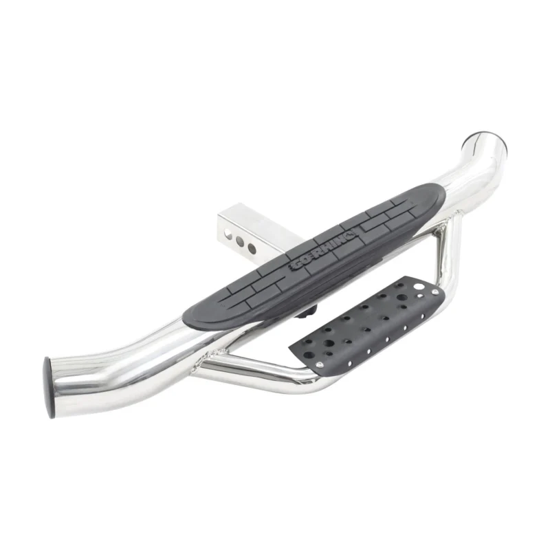 Go Rhino D360PS - Dominator Hitch Step, Silver, Polished Stainless Steel