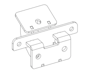 Go Rhino D64129TK - Side Step Brackets, Black, Powder Coated