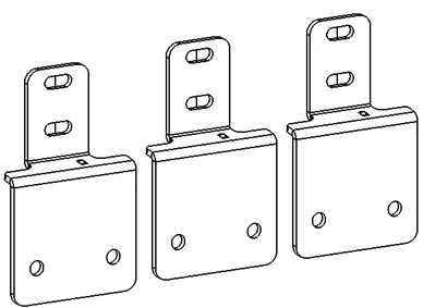 Go Rhino D64346TK - Dominator Brackets, Black, Powder Coated