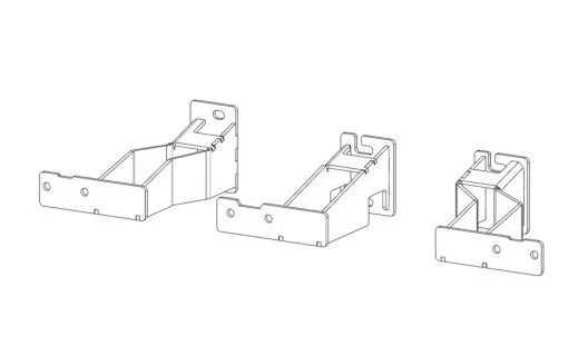 Go Rhino FSD4432TK - Dominator Brackets, Black, Dominator Xtreme Brackets