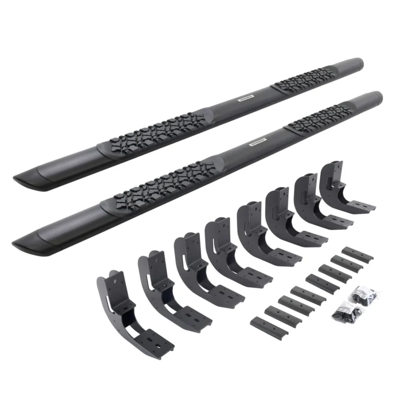 Go Rhino V3404887T - V-Series Side Steps, Black, V-Series V3