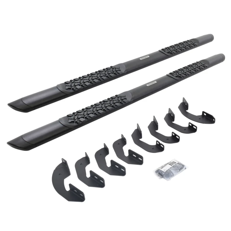 Go Rhino V3441580T - V-Series Side Steps, Black, V-Series V3