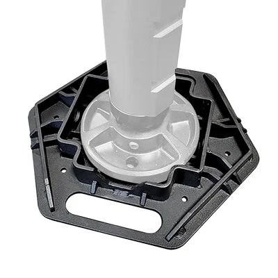 Go Rhino XG-RJ50040B - El Gato Jack Base, Black, Aluminum