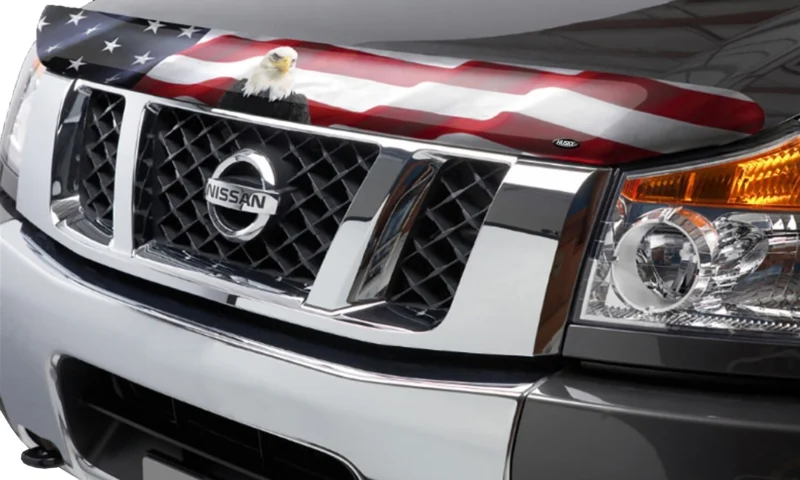 Husky Liners 2818402 - Eagle American Flag Bug Shield