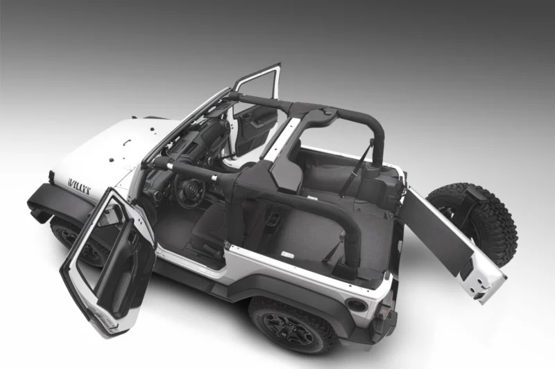 Husky Liners HBTJK07R2 - Guardian Impact Jeep Liner, Grey, Thermoplastic Olefin(TPO)