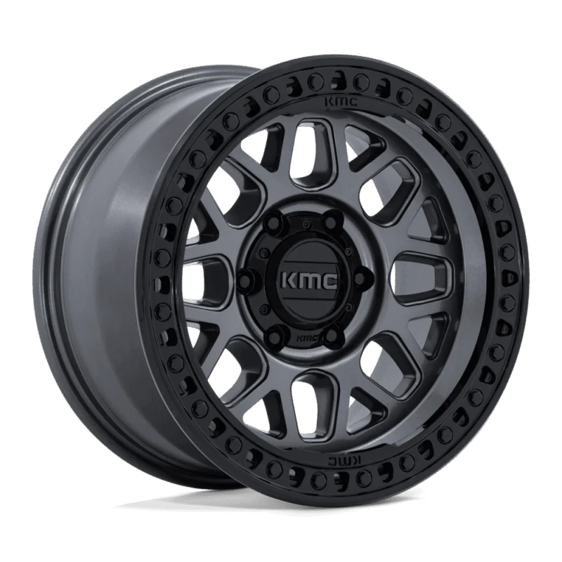 KMC KM54979063300 - GRS, Gloss Gunmetal W/ Gloss Black, KM549 GRS