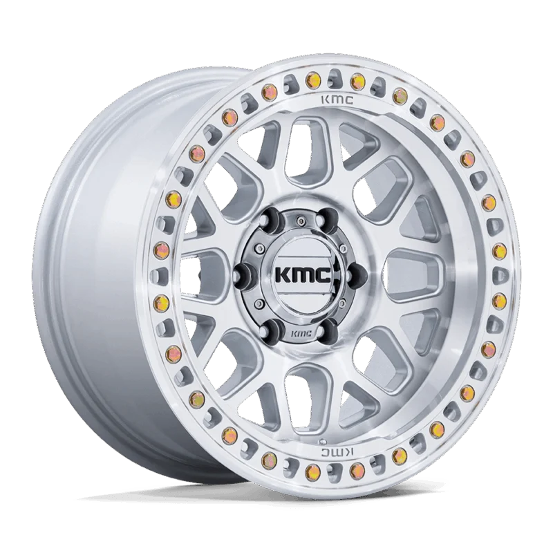 KMC KM54979080418 - GRS, Gloss Silver W/ Machined Face, KM549 GRS