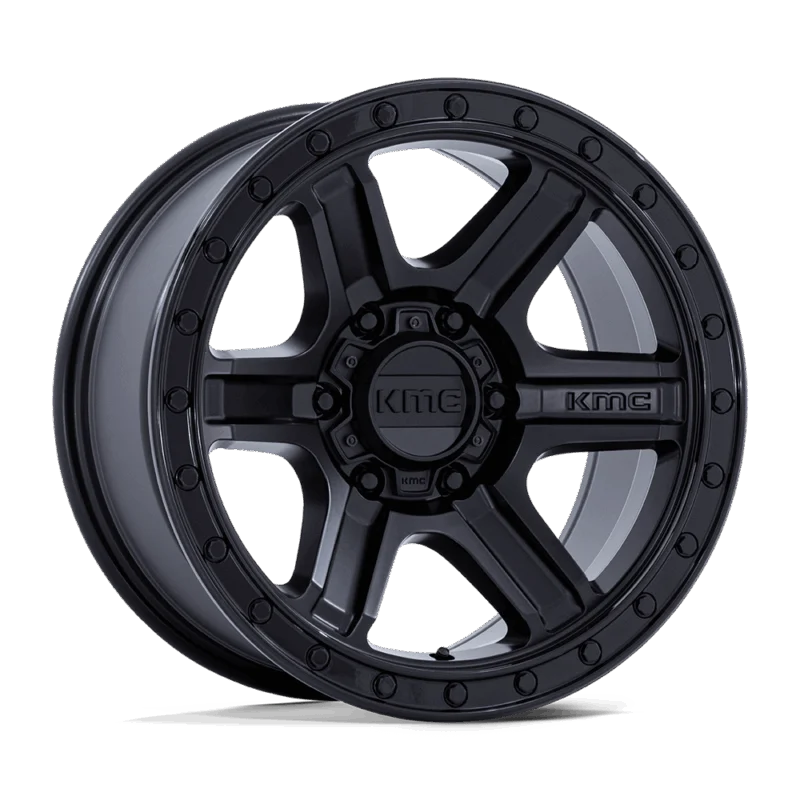KMC KM551MB17856318 - Outrun, Matte Black W/ Gloss Black Lip, Km551 Outrun