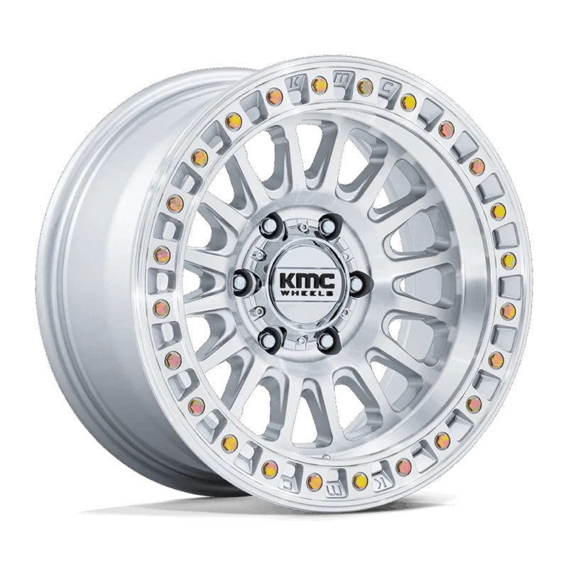 KMC KM552SD17855010N - IMS, Gloss Silver W/ Machined Face, KM552 IMS