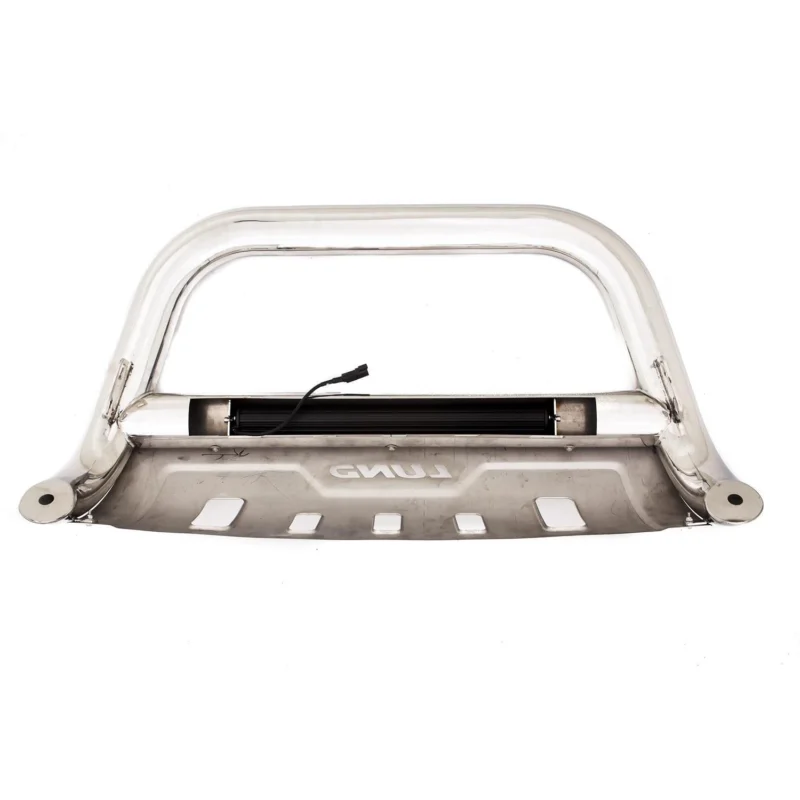 Lund 47021204 - Bull Bar with LED, Polished Stainless, Stainless Steel