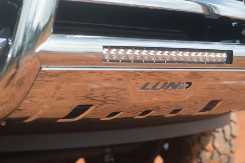 Lund 47021205 - Bull Bar with LED, Polished Stainless, Stainless Steel