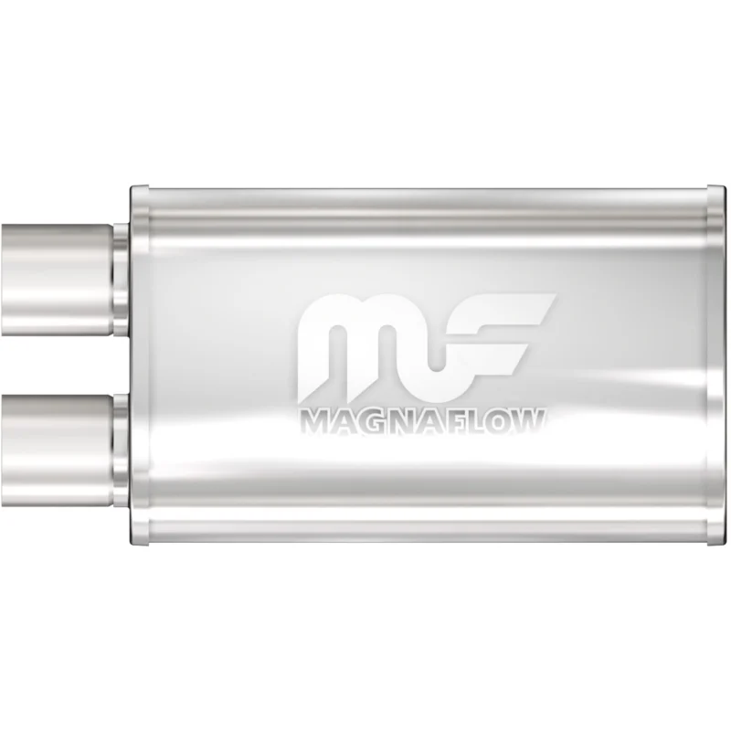 MagnaFlow Exhaust Products 14210 - Straight Through Mufflers, Brushed