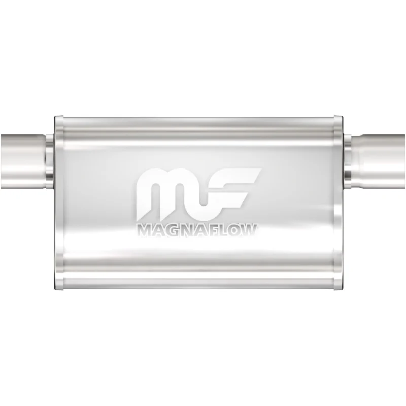 MagnaFlow Exhaust Products 14211 - Straight Through Mufflers, Brushed