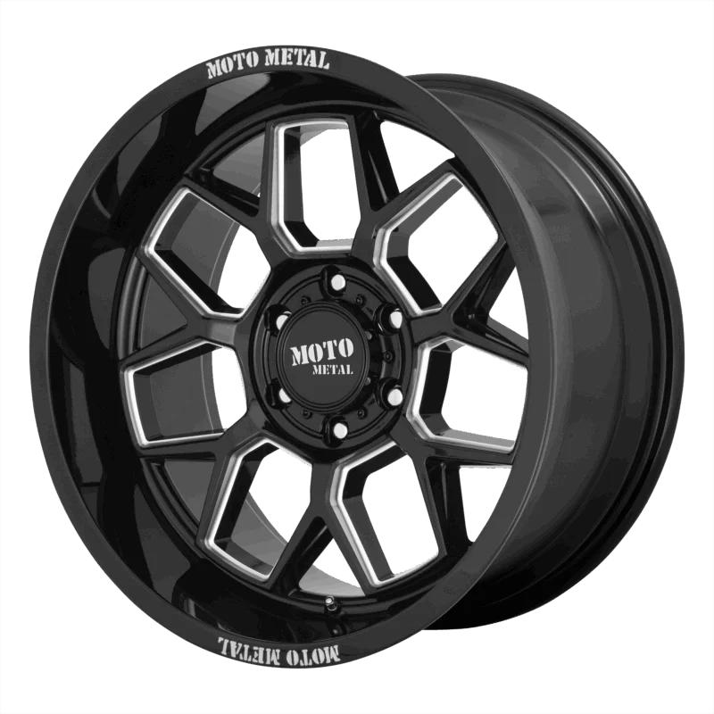 Moto Metal MO80321063318N - Banshee, Gloss Black Milled, Mo803 Banshee
