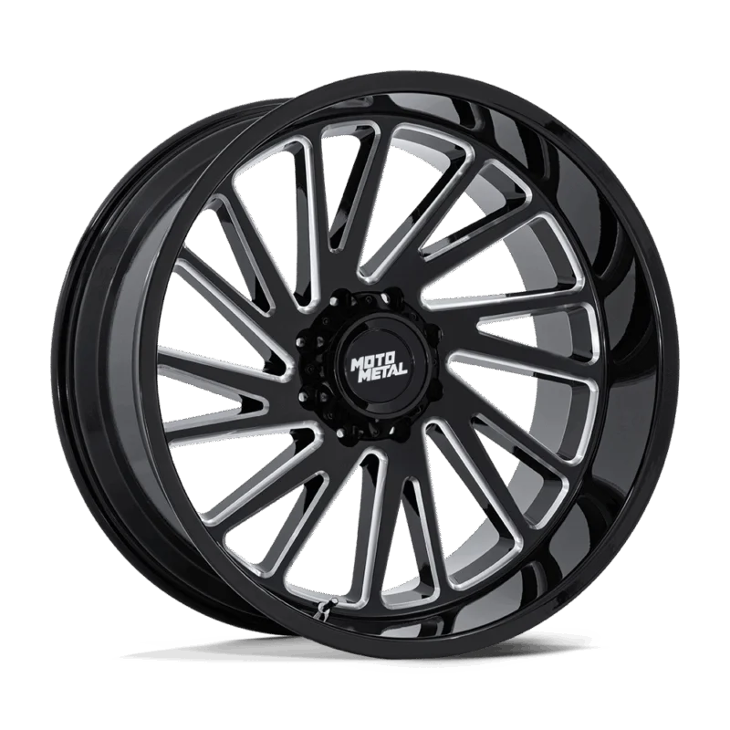 Moto Metal MO811BE24128744N - Combat, Gloss Black Milled, Mo811 Combat