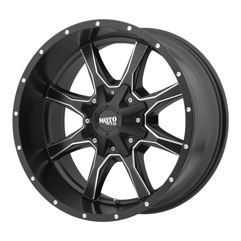 Moto Metal MO97029035918OC - MO970, Semi G-black W/ Milled Spokes