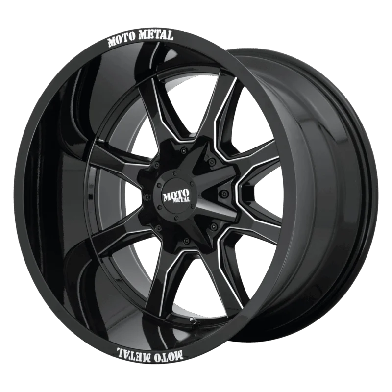 Moto Metal MO970780673B00 - MO970, Gloss Black Mill Moto Metal Lp