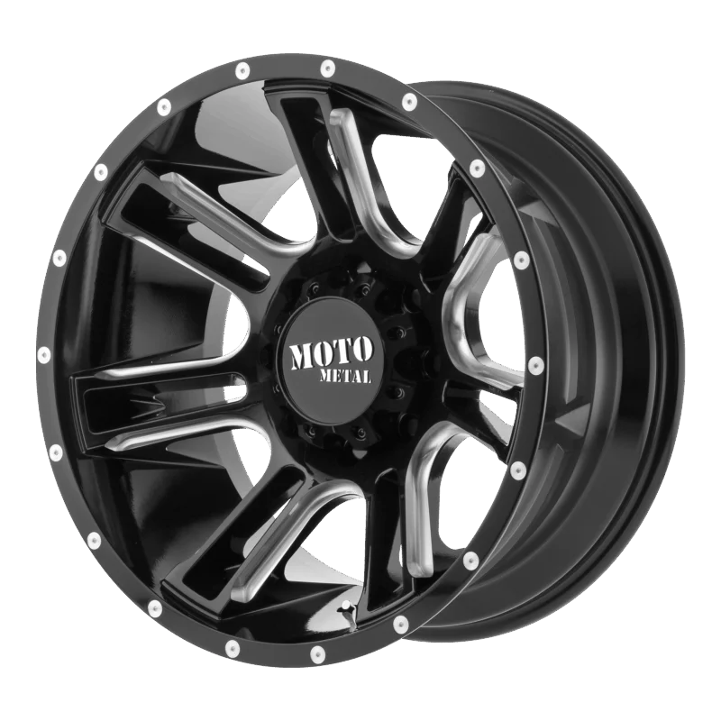 Moto Metal MO98229068300 - Amp, Gloss Black Milled, MO982 AMP