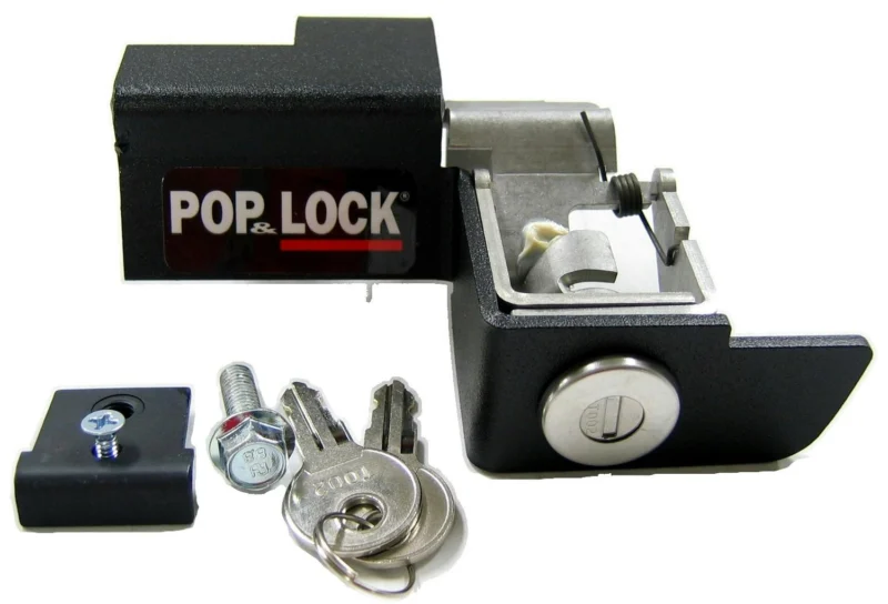 Pop & Lock PL1300H3T - Manual Tailgate Locks, Black, Traditional Design