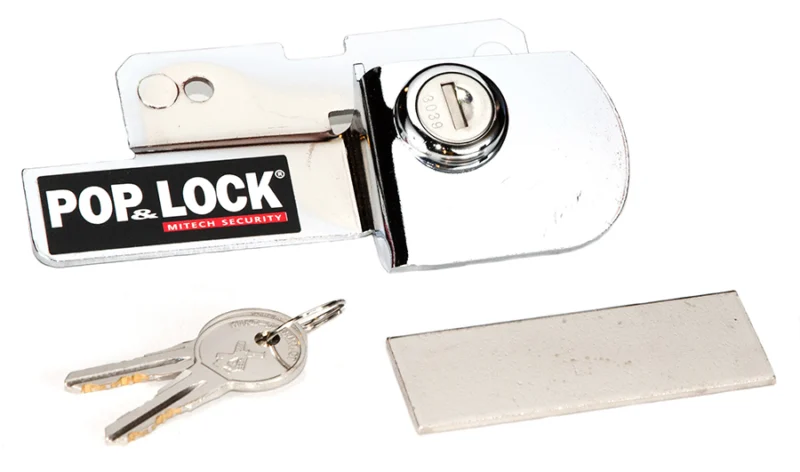 Pop & Lock PL2500C - Manual Tailgate Locks, Chrome, Traditional Design