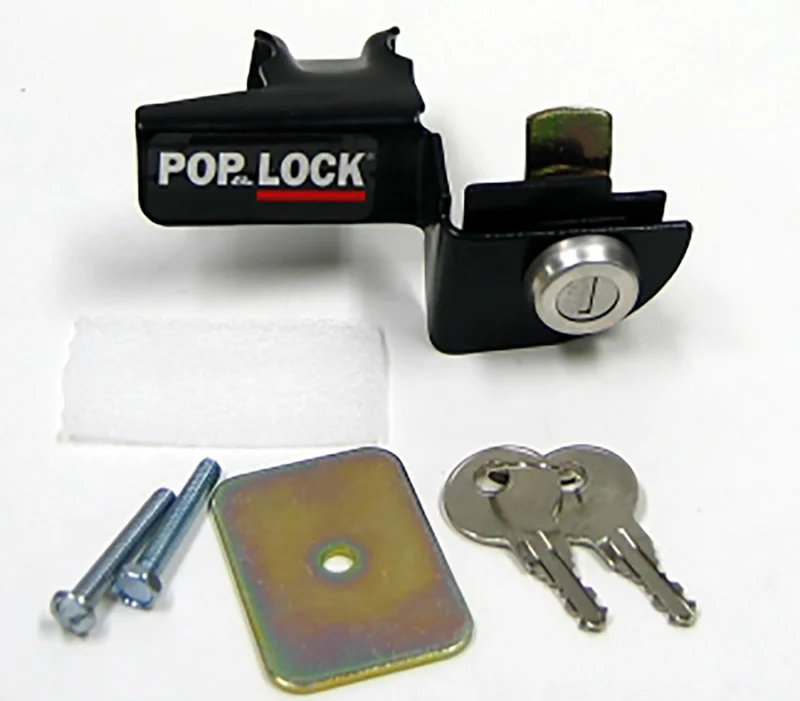 Pop & Lock PL3300 - Manual Tailgate Locks, Black, Traditional Design