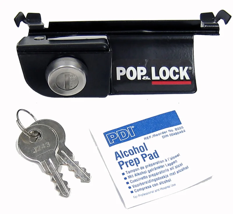 Pop & Lock PL3400 - Manual Tailgate Locks, Black, Traditional Design