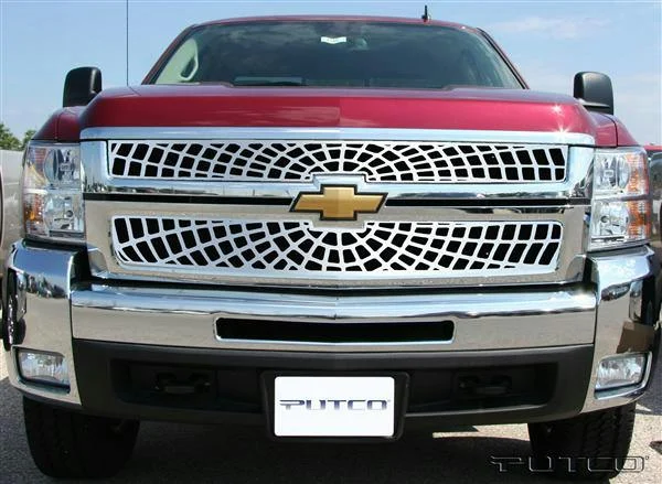 Putco 303195 - Grille Inserts, OEM, Spider Web