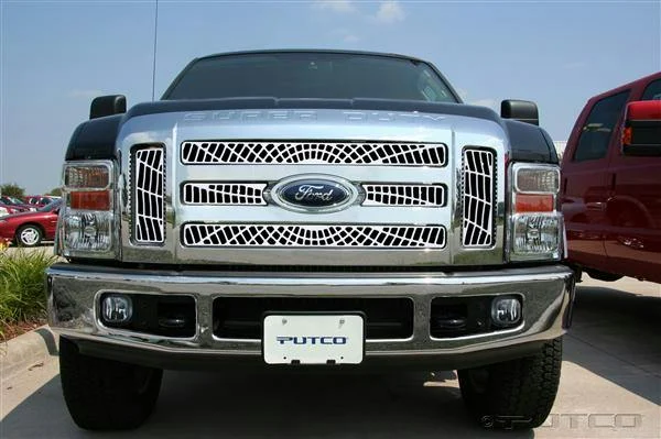 Putco 303197 - Grille Inserts, OEM, Spider Web