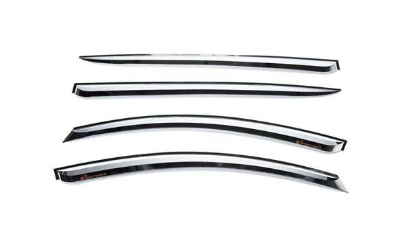 Putco 480004 - Element Window Visors, 4-Piece Set, Chrome