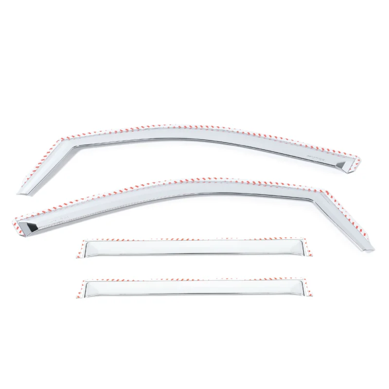 Putco 480137 - Element Window Visors, 4-Piece Set, Chrome