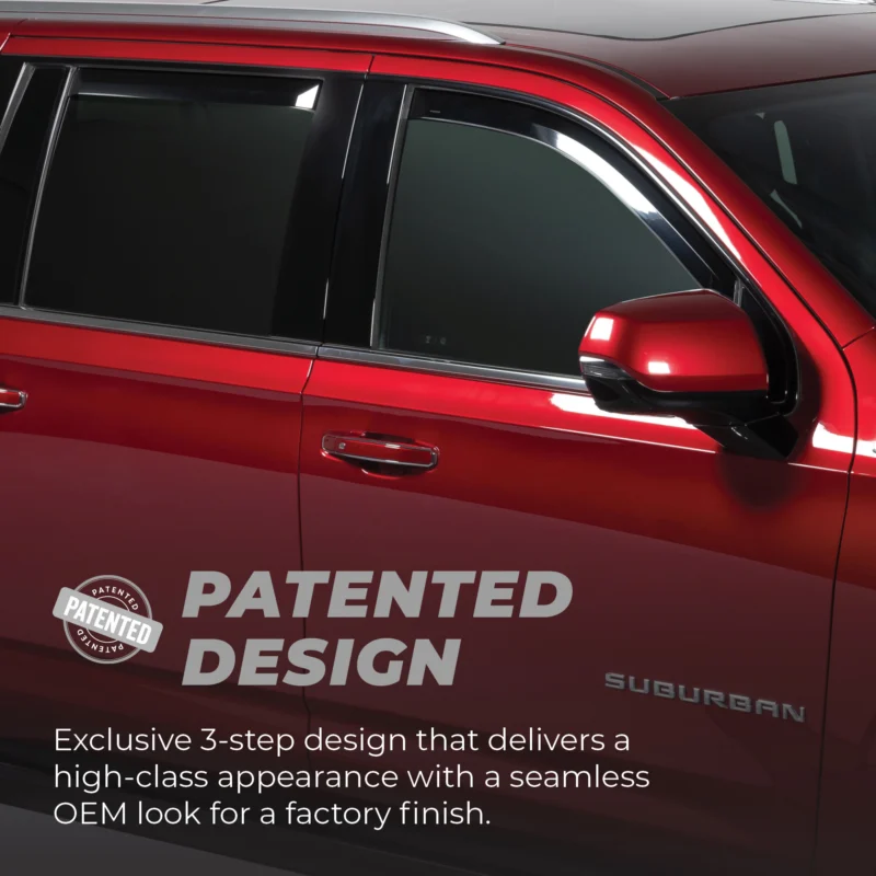 Putco 580036 - Element Window Visors, 2-Piece Front, Light Tint