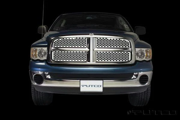 Putco 64502 - Grille Inserts, Fleetside, Silver