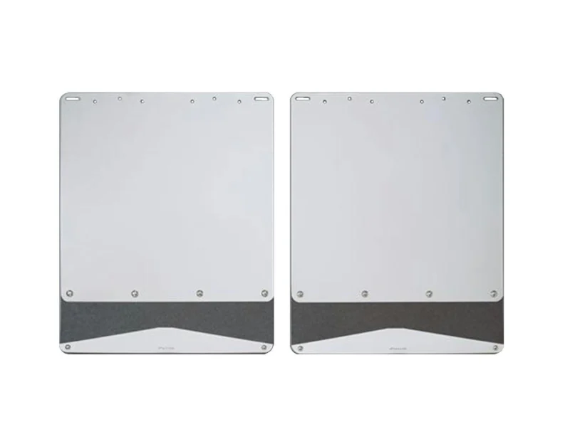 Putco 79504 - Stainless Mud Flaps, Silver, Stainless Steel