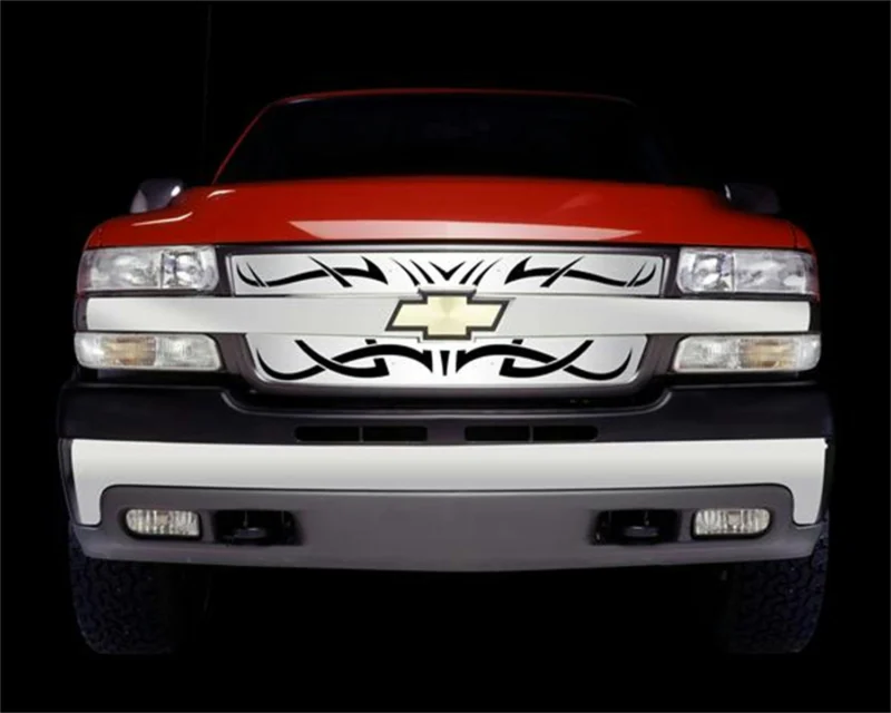 Putco 85139 - Grille Inserts, Silver, Tribal