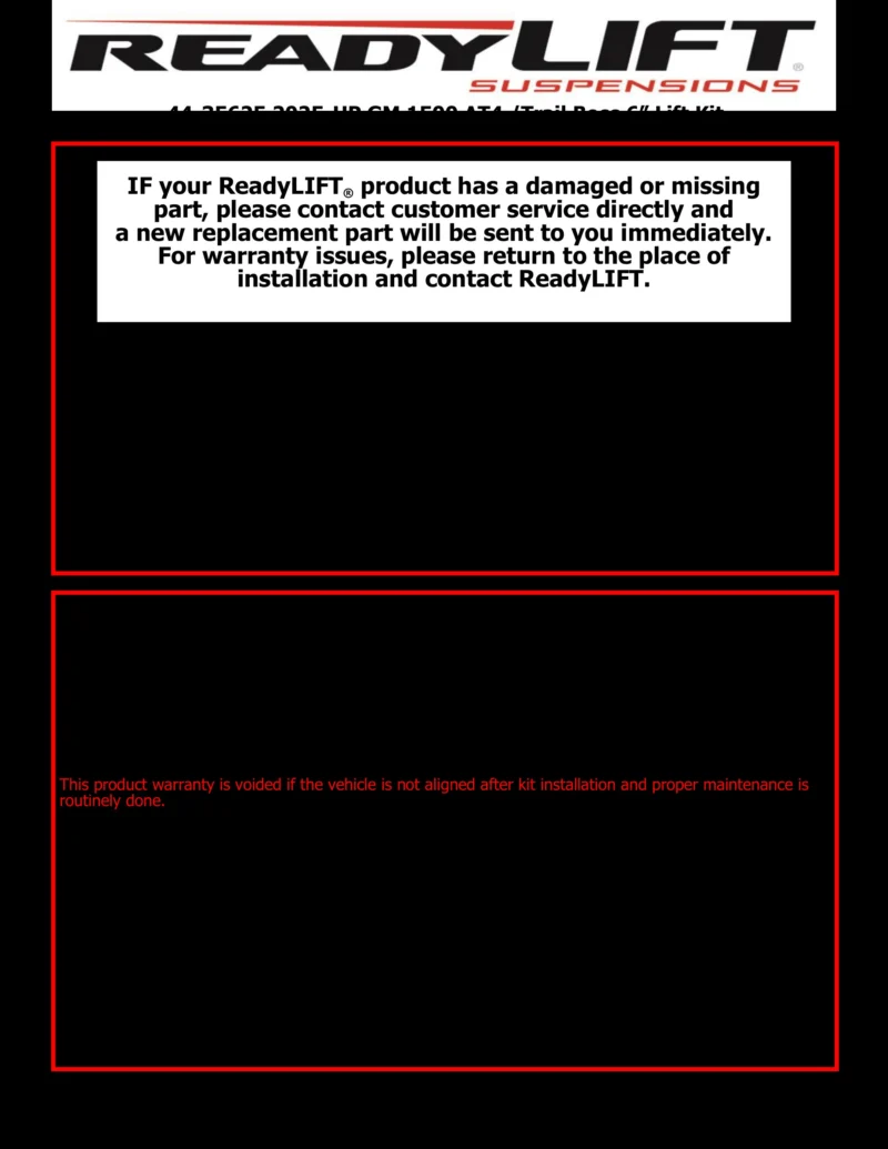 ReadyLift 44-35625 - Full-Size Lift Kits