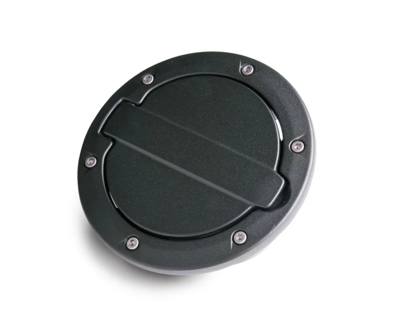 AMP Research 73000-01A - Fuel Door, Black, Aluminum