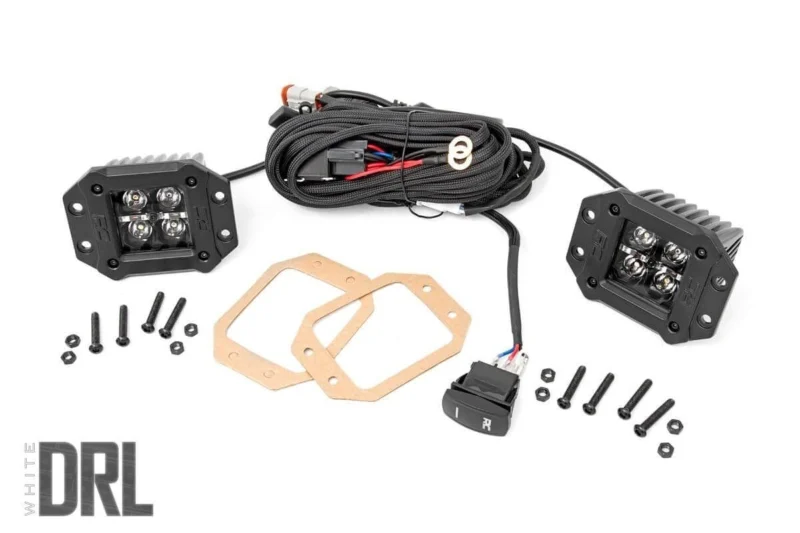 Rough Country 70803BLKDRL - Square & Cube LED Lights