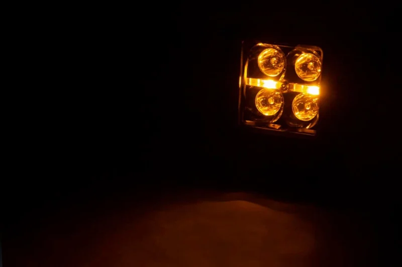 Rough Country 70903BLKDRLA - Square & Cube LED Lights