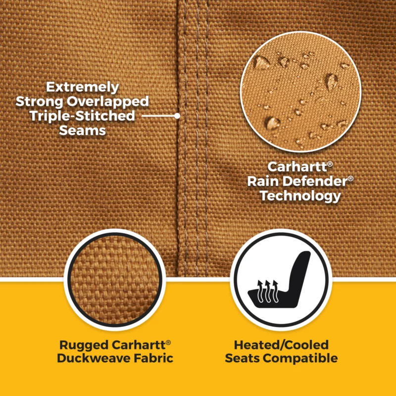 Seat Saver SSC1343CABN - Saver Carhartt Duck Weave Seat Covers, Brown