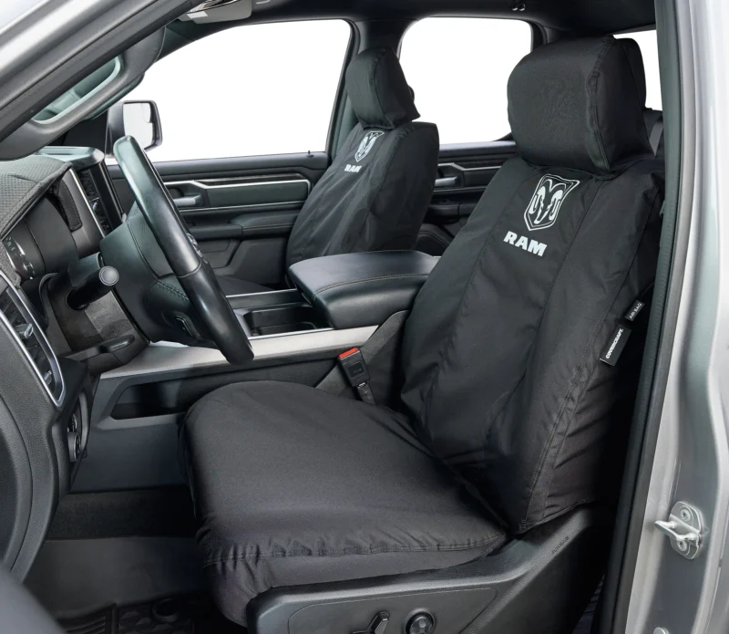 Seat Saver SSR8484FR11WFBK - Saver Custom Seat Covers, Crew Cab