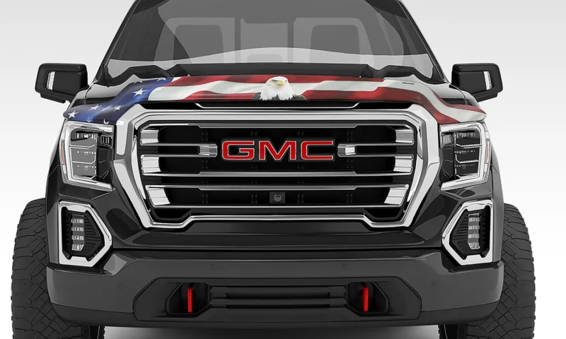 Stampede 3314-30 - Vigilante Premium, Flag w/Eagle, High Profile