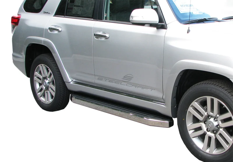 Steelcraft 133800 - STX100 Running Boards, Black / Stainless Trim