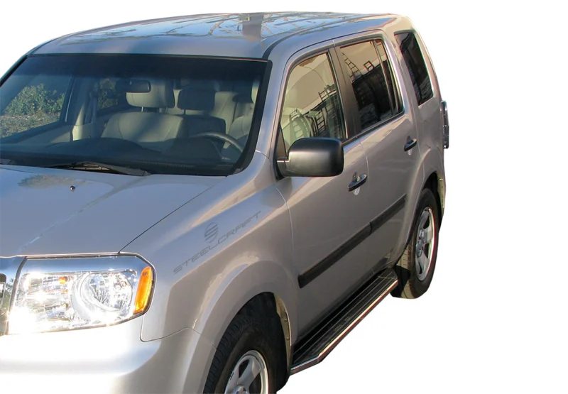 Steelcraft 155110 - STX100 Running Boards, Black / Stainless Trim