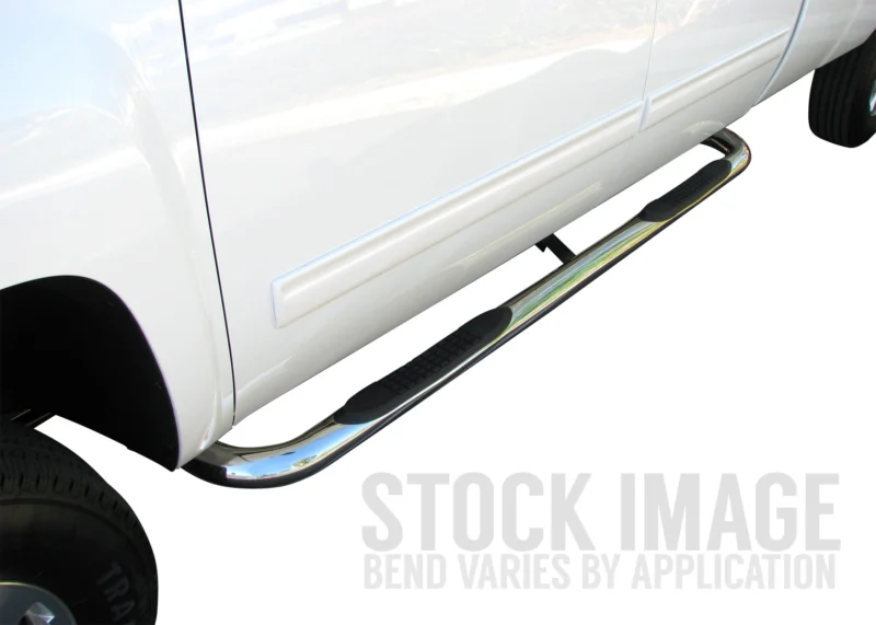 Steelcraft 204607 - 3″ Round Sidebars, Stainless Steel, Extended Cab